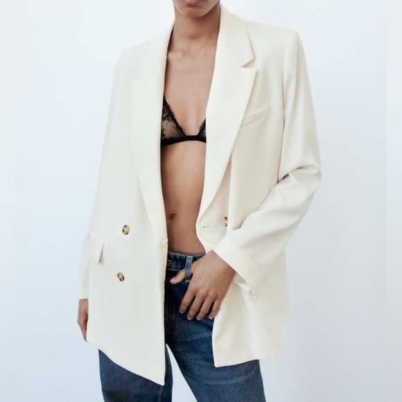 NWT Zara Basic Flowing Blazer - Picture 1 of 16